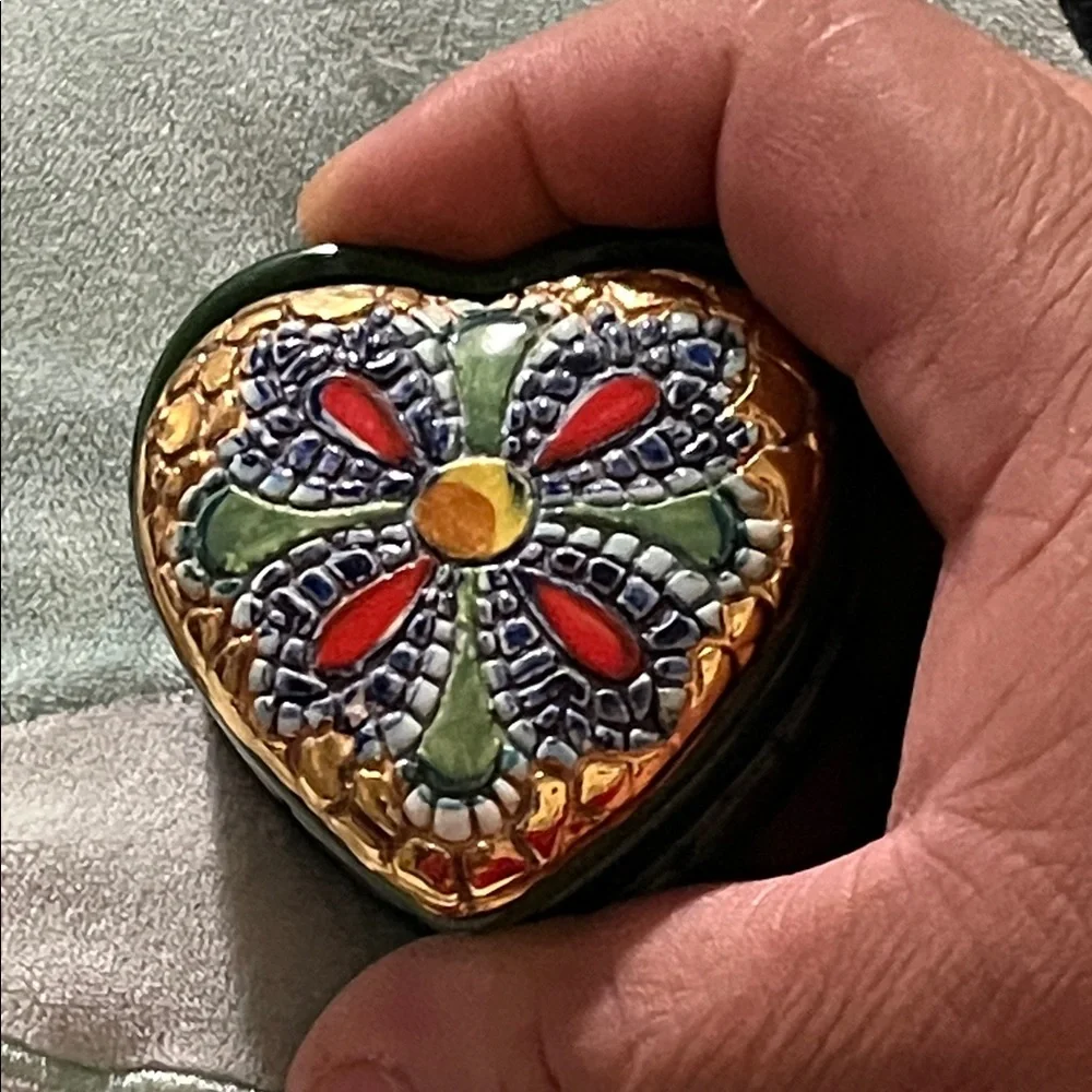 Colorful Heart-Shaped Vanity Tray